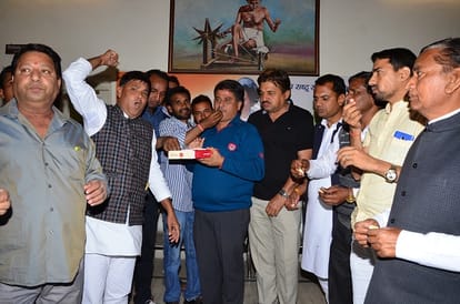 celebration in bjp rajasthan 