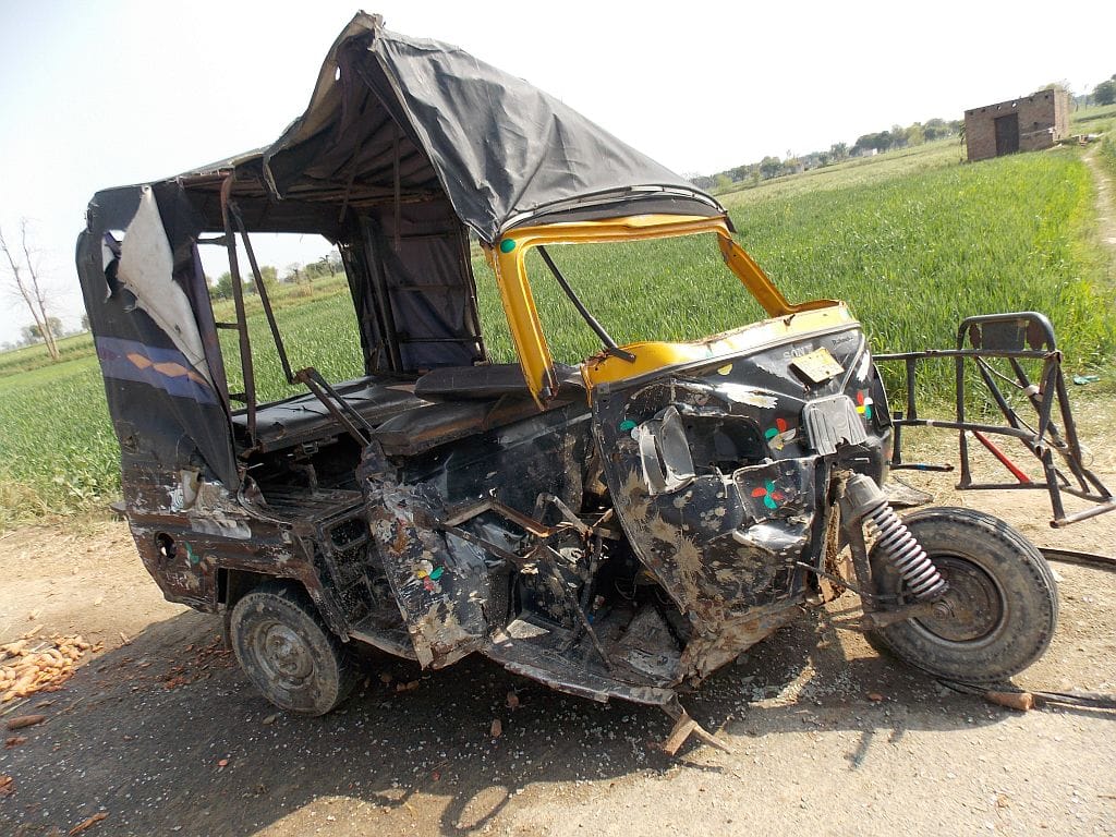Bike driver dies in tractor collision, woman critical