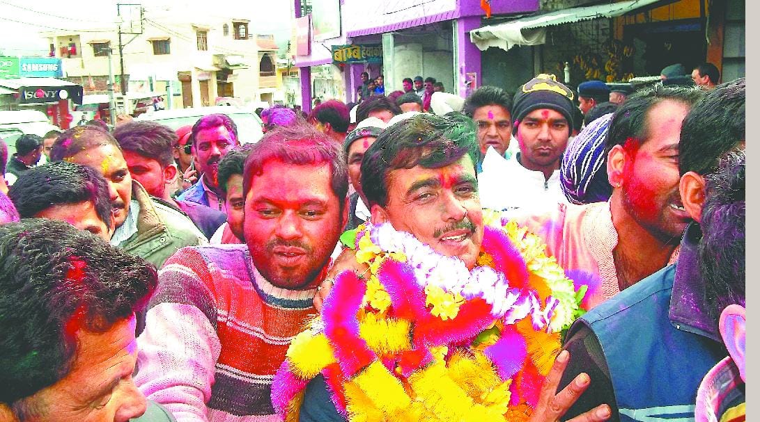 The BJP is very happy with the tunes of film songs