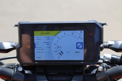 first test ride of KTM 390 Duke in pune test track