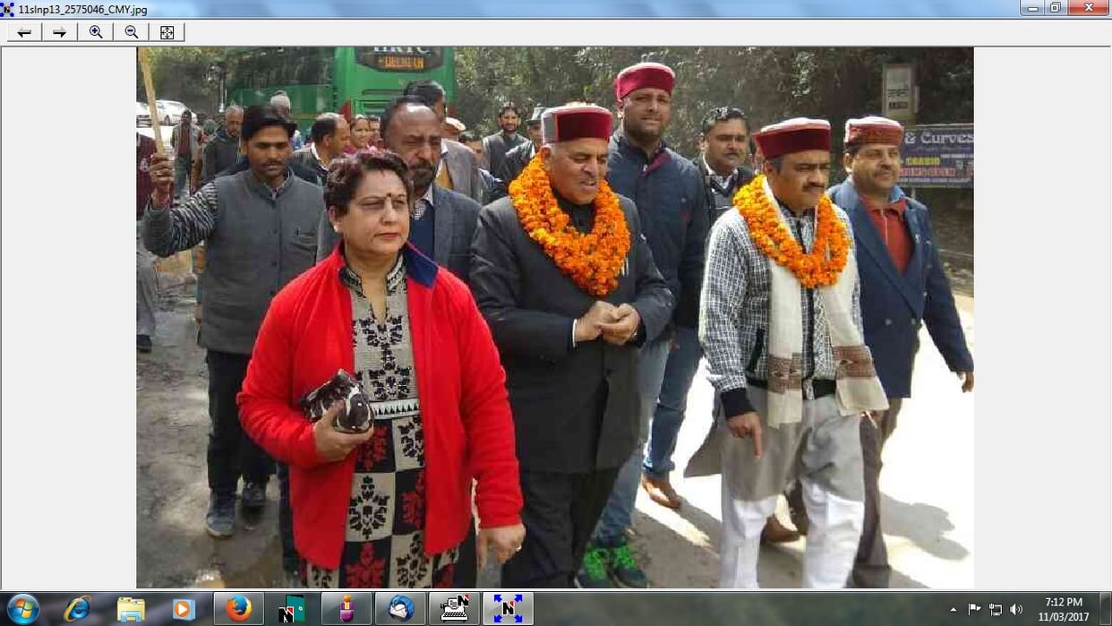 BJP celebrat a wining in solan