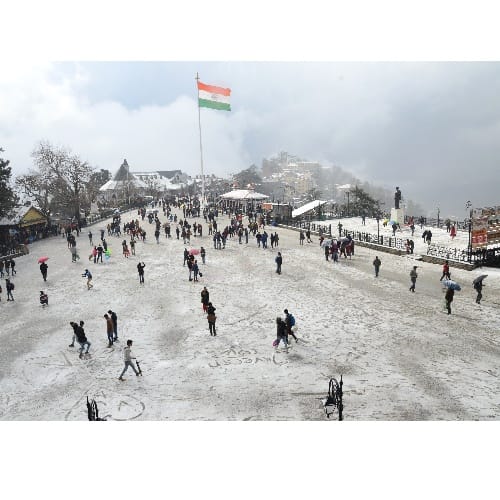 snowfall in shimla manali and dalhousie