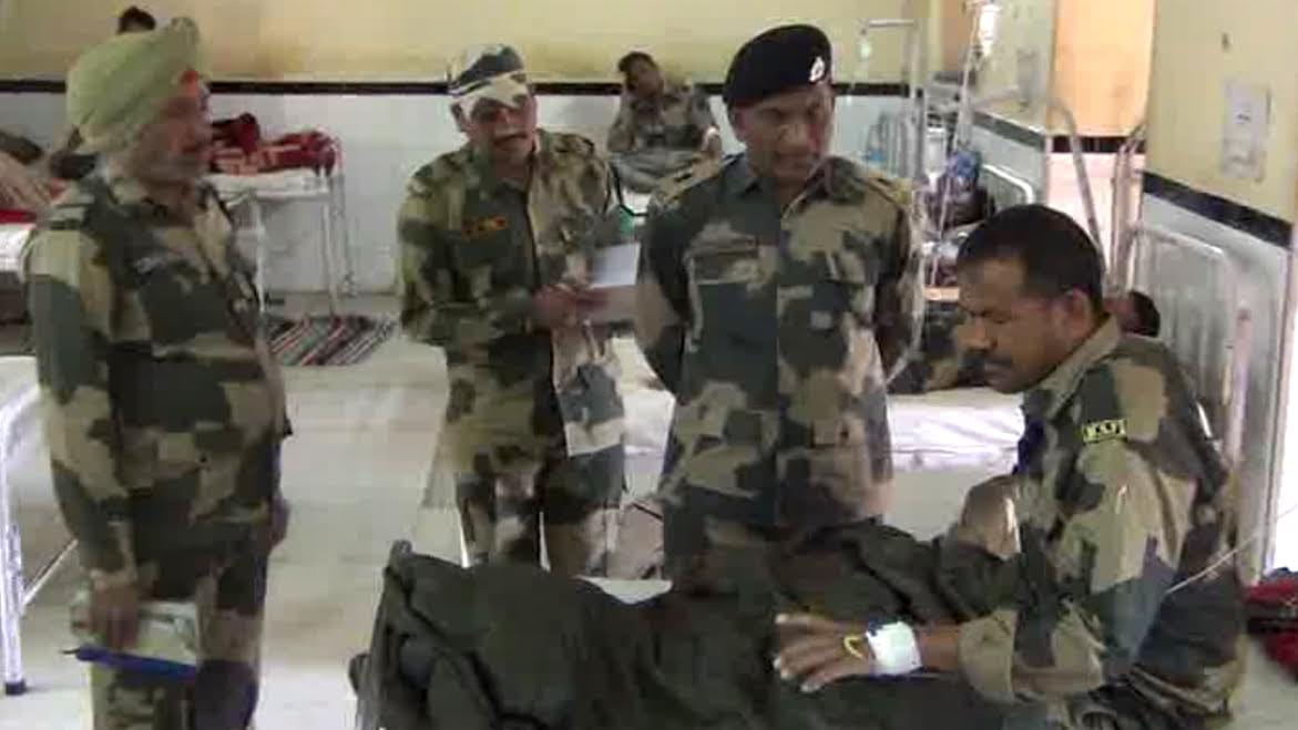 Three dozen soldiers of Border Security Force in hospital