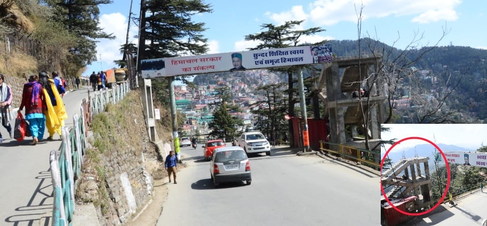 shimla traffic system changed due to construction of bridge near victory tunnel