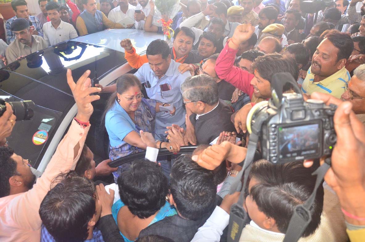 celebration in bjp rajasthan 