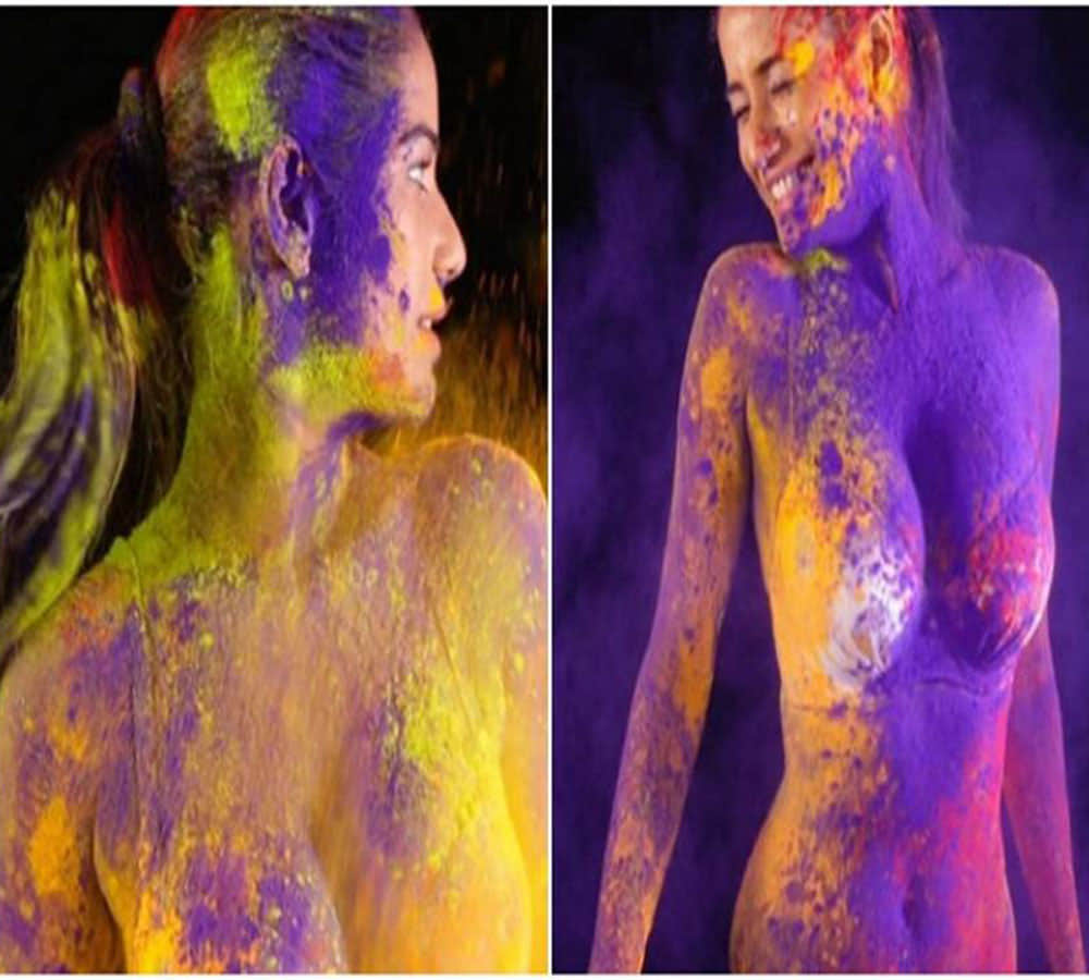 poonam pandey release holi video for her fans