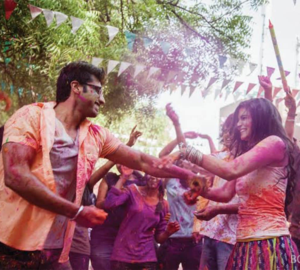 holi experience of actress vidya balan and alia bhatt
