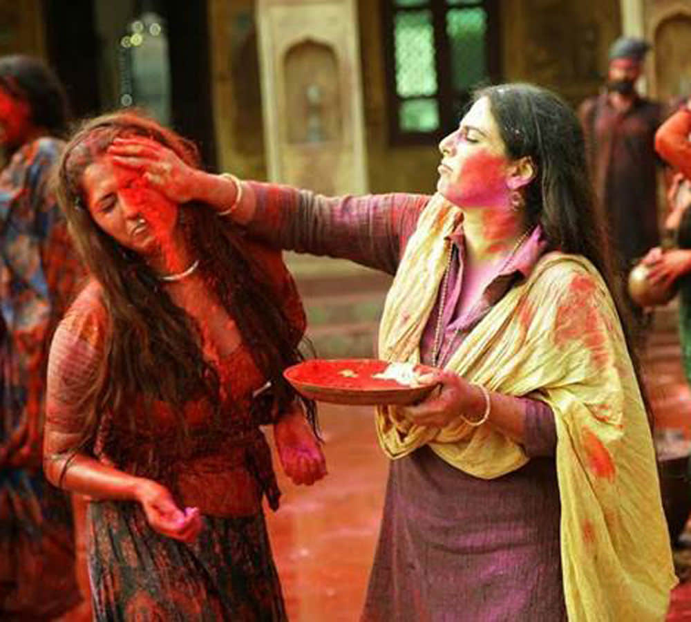 holi experience of actress vidya balan and alia bhatt