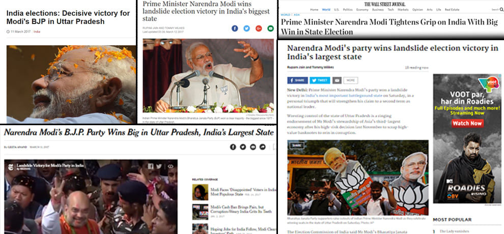 after historic victory in up election 2017 how world media praises prime minister narendra modi