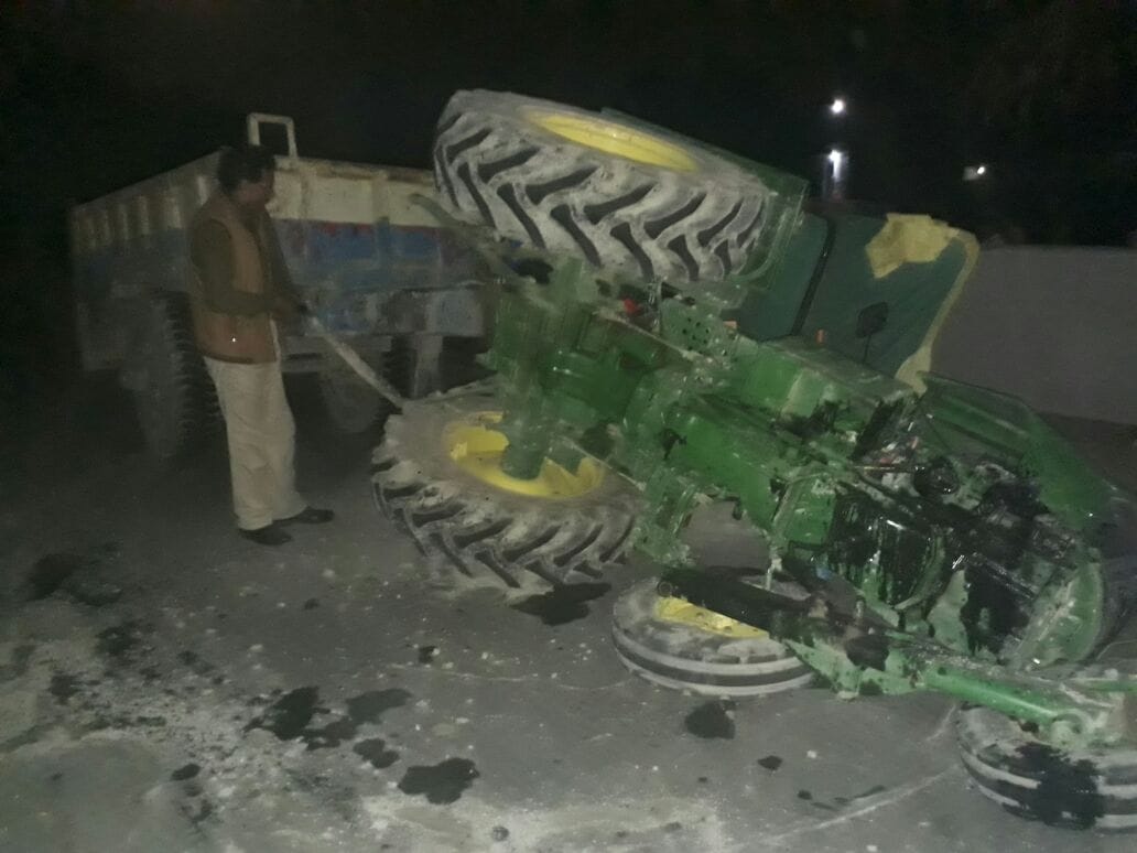 Many injured in an accident Lucknow.