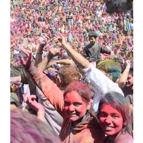 Holi Celebration in Choti Kashi Mandi Himachal Pradesh