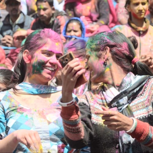 Holi Celebration in Choti Kashi Mandi Himachal Pradesh