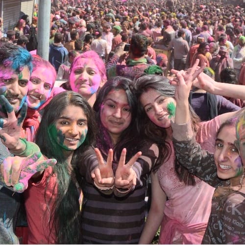 Holi Celebration in Choti Kashi Mandi Himachal Pradesh