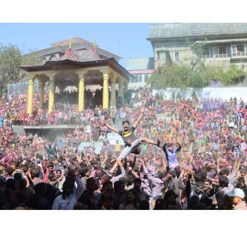 Holi Celebration in Choti Kashi Mandi Himachal Pradesh