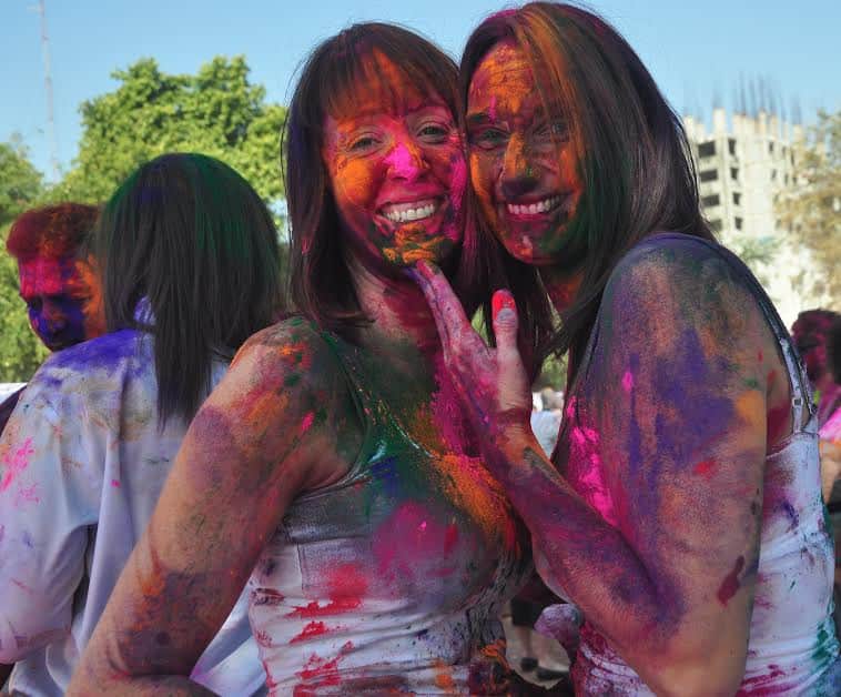 holi celebration in hotel khasa kothi jaipur