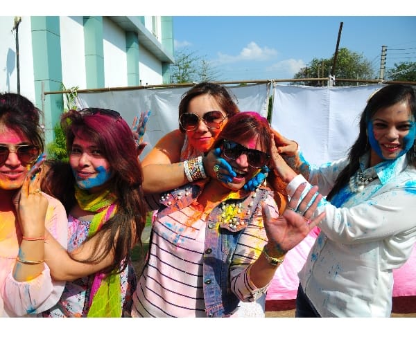 Holi celebreted 