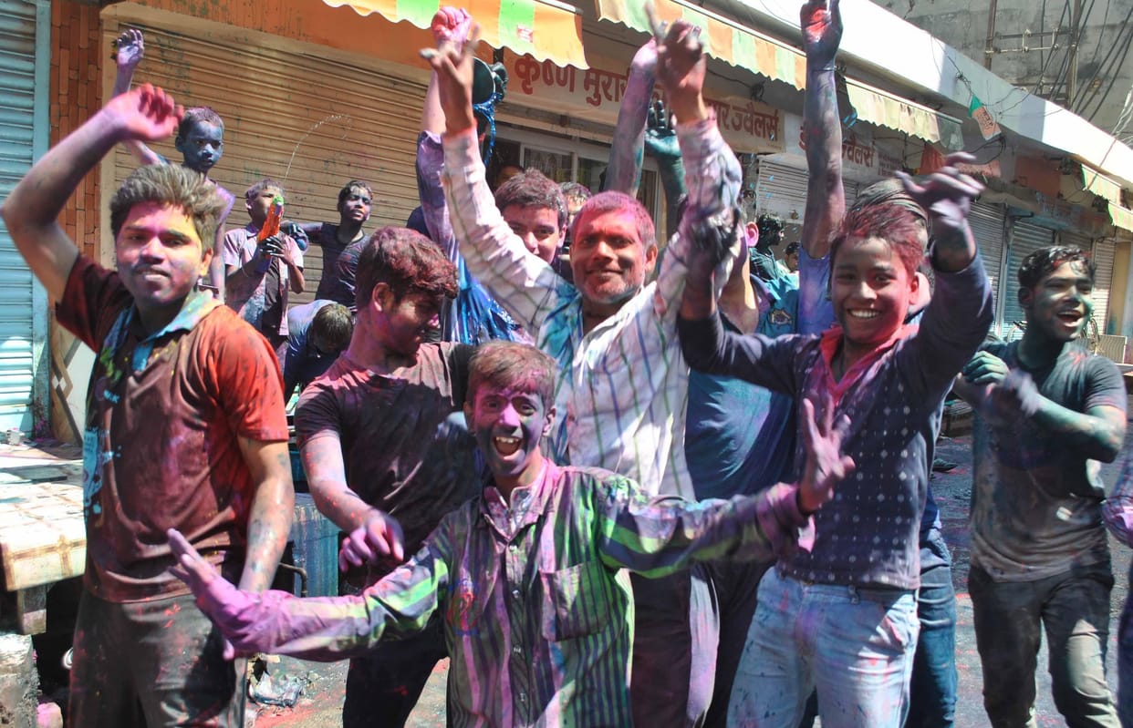 colourful holi