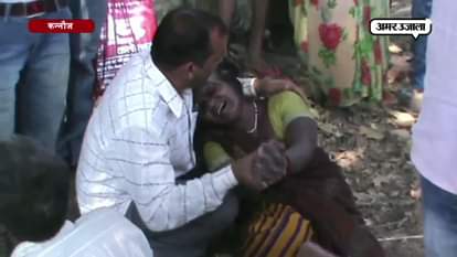 A SPEEDY CAR HITS MOTERCYCLIST IN KANNAUJ