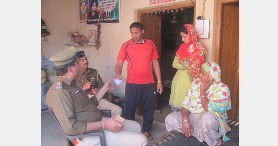 Threatening to martys mandeep singh family, haryna news