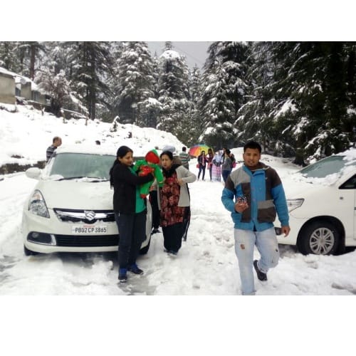heavy snowfall in chamba and manali