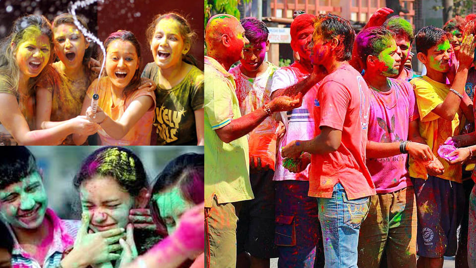 holi celebration photos