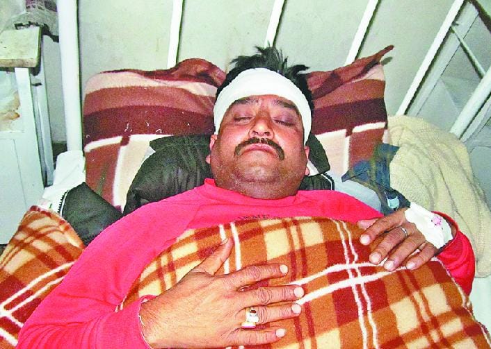 accident in differ places. eight injured