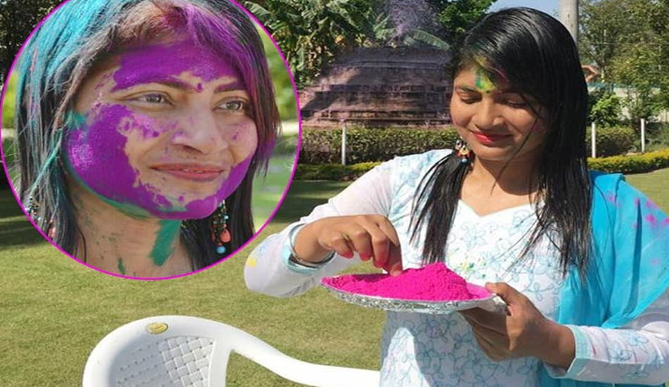 view photos of ias b chandrakala holi celebration 