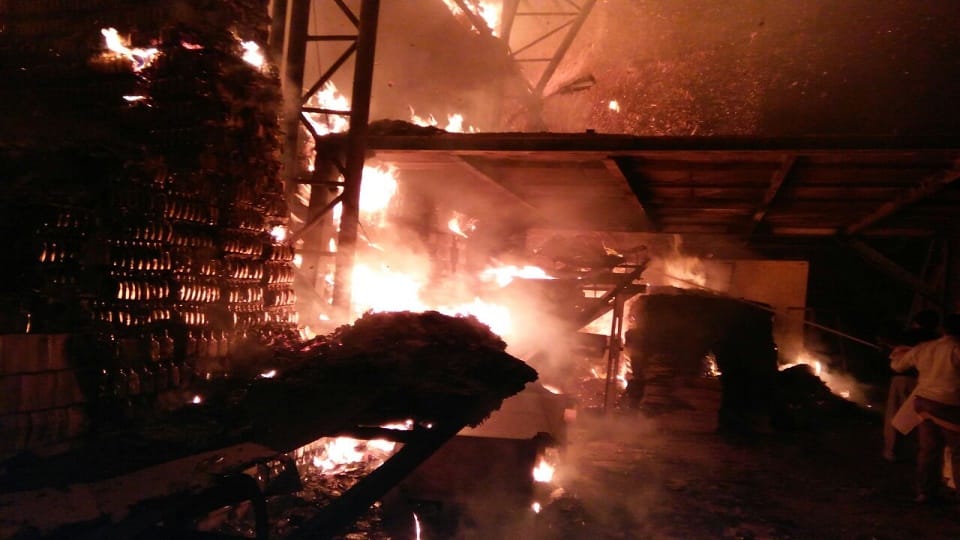 Burnt three shops