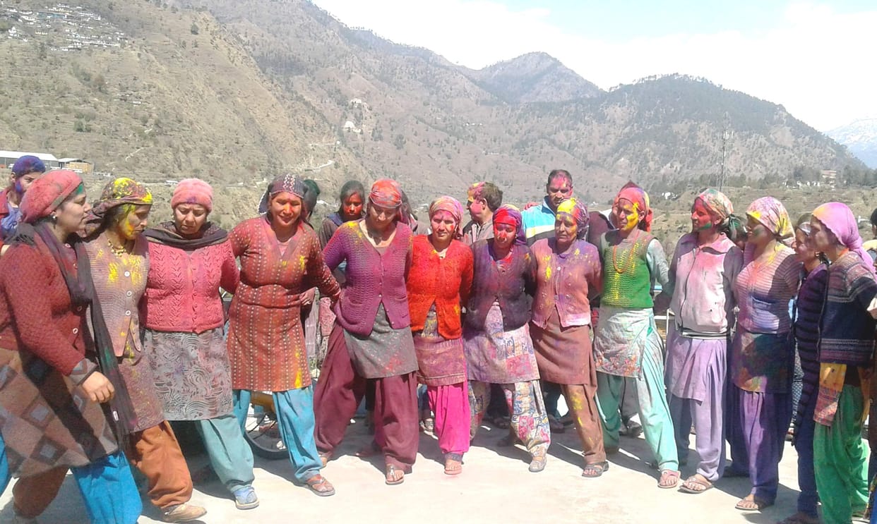 Celebration of Holi celebrated with joy