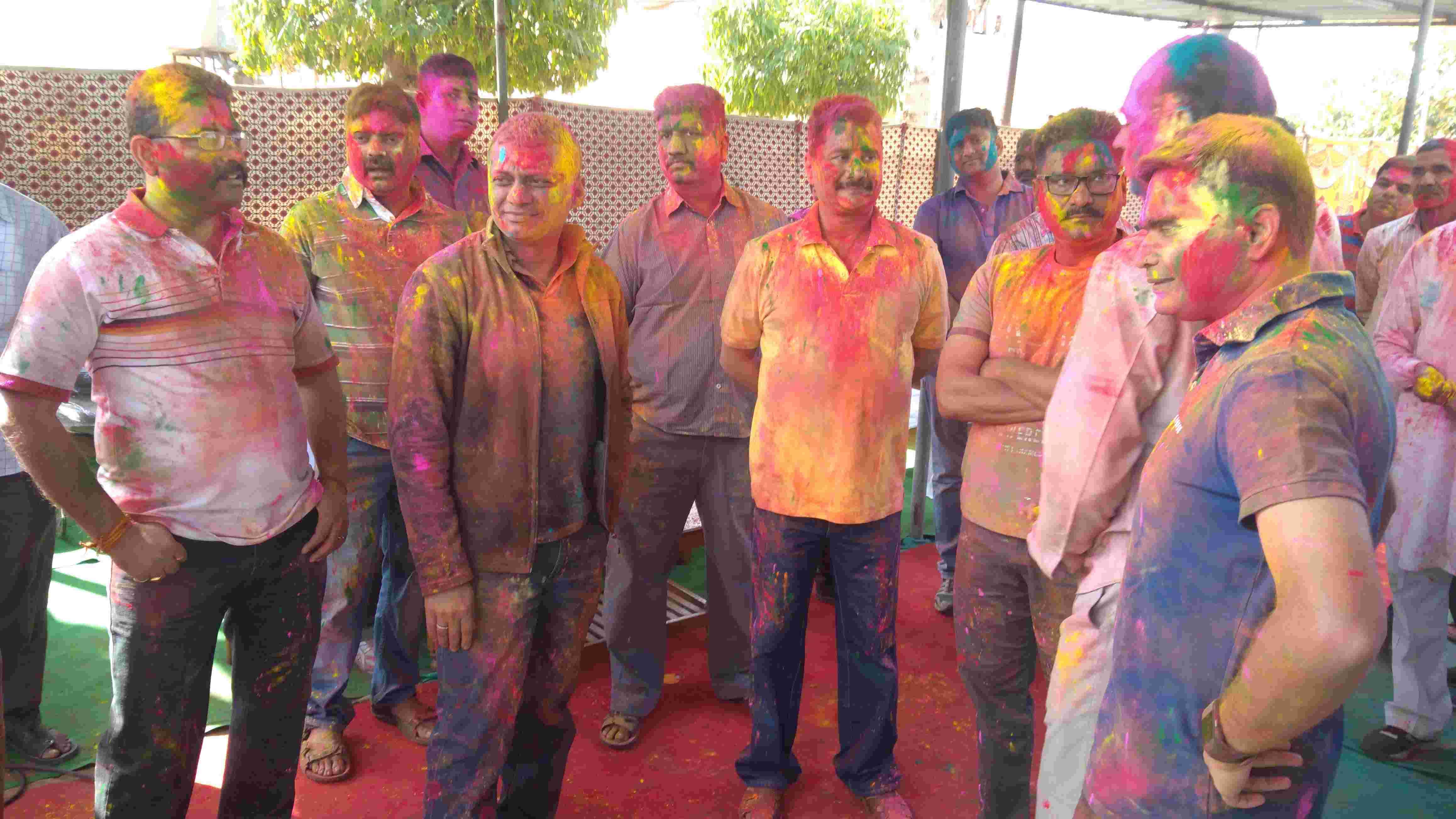 holi celebration of jaipur police