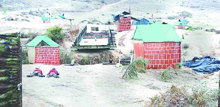 Looking for militants in villages