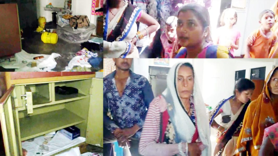 police looted and beaten family members