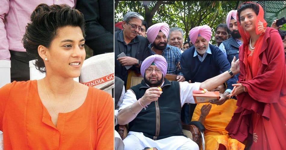 jammu kashmir royal family daughter mriganka singh is lady luck for captain amrinder singh