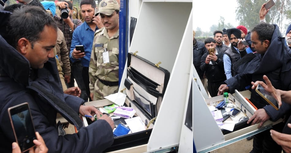 unidentified briefcase was found in parking area at amritsar airport