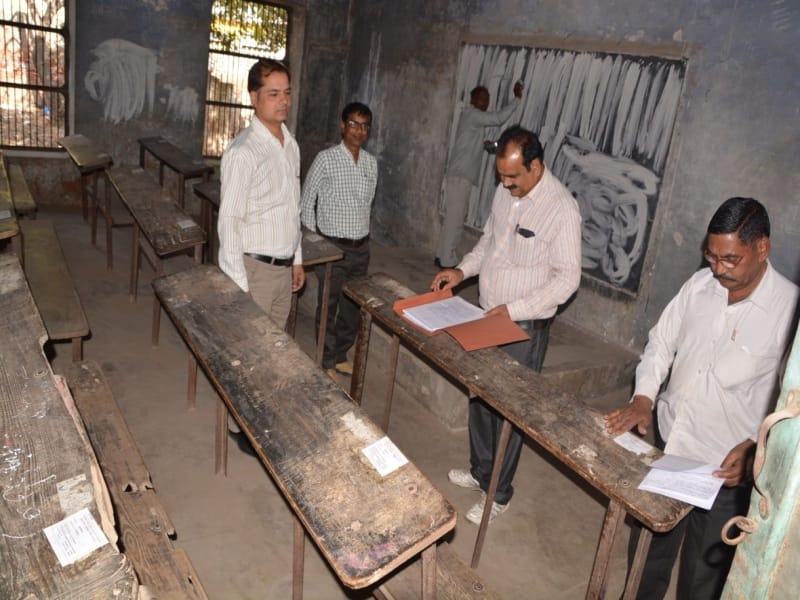 up board exam begins in firozabad