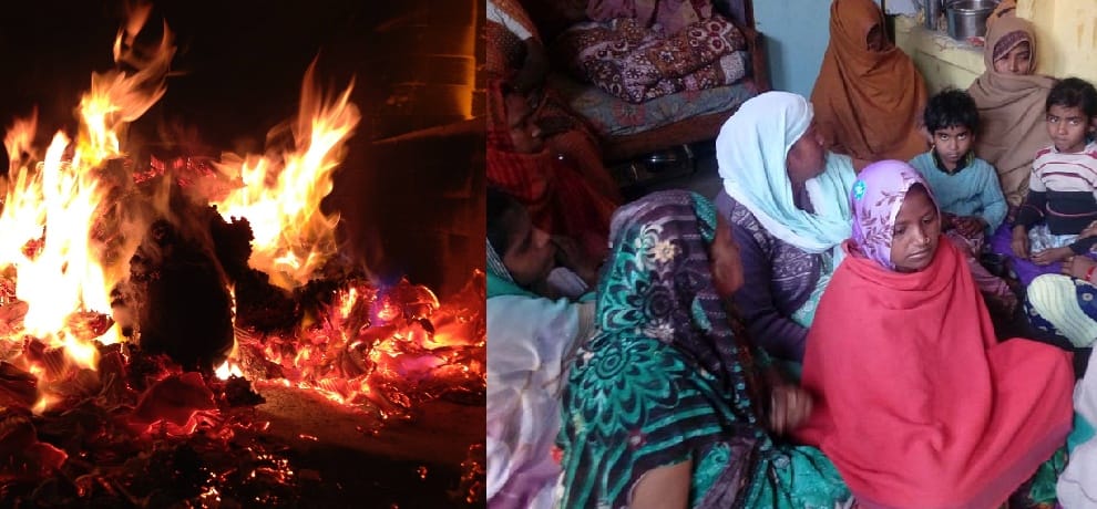 चार चिताओं पर छह शव एक साथ जले, रो उठा चंदरई गांव