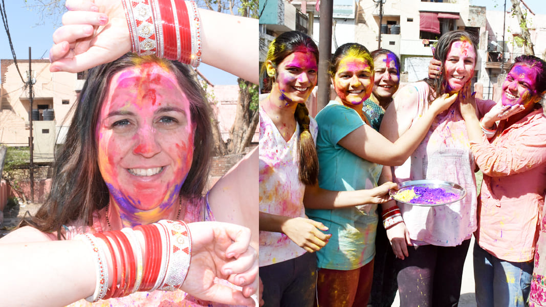 holi with american bhabhi
