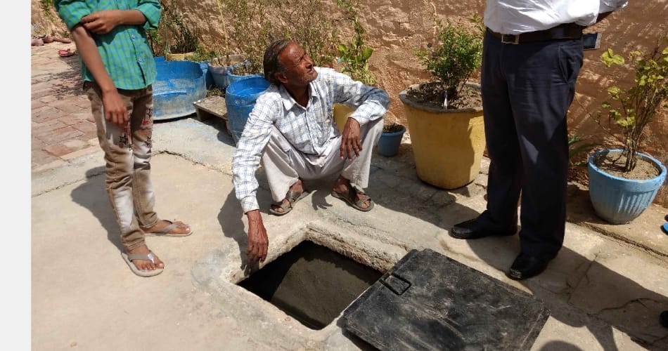 Women jumped into tank with three children, haryana news