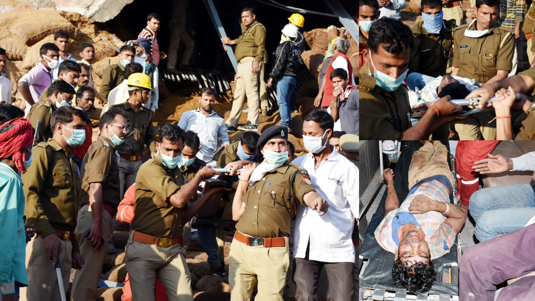 kanpur cold storage building collaps five death