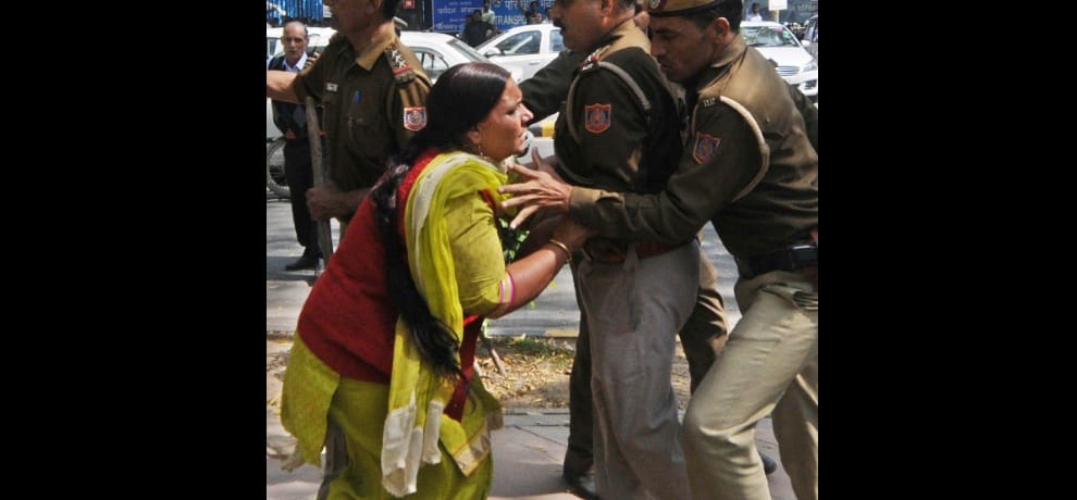 inlo, sansad march, lathicharge, delhi