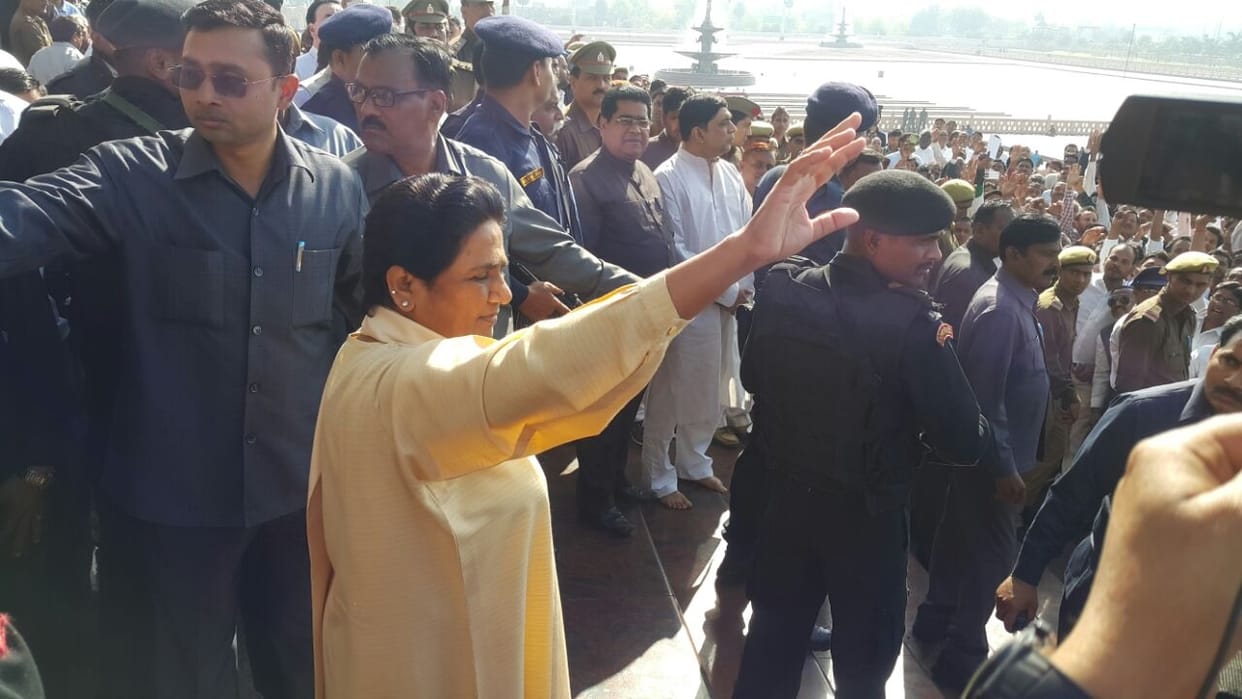 mayawati comments on BJP's win in Uttar Pradesh.