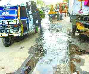 Water wastage in city