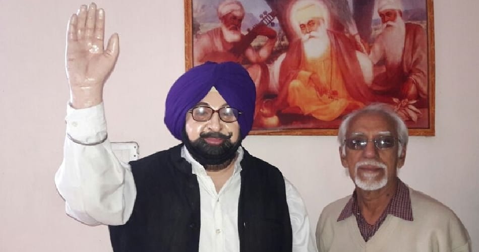 punjab chief minister captain amrinder singh wax statue created by Chandrashekhar Prabhakar