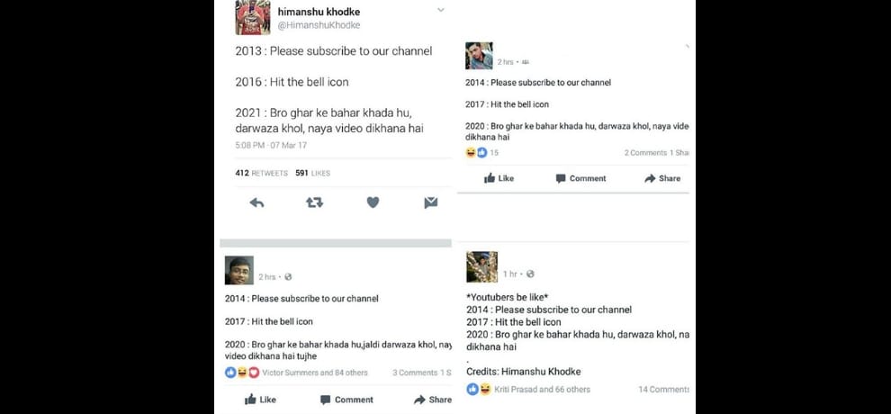 this boy himanshu khodke gets paid 51 rupees for copying his joke from fb