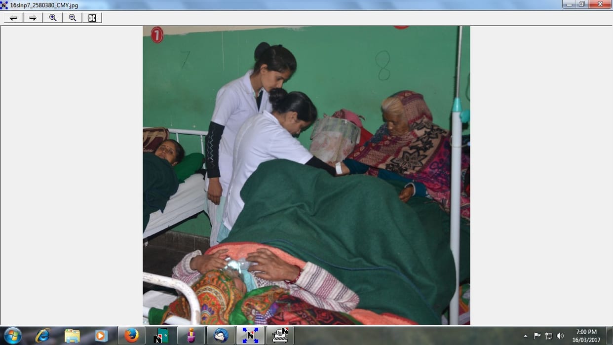 two patient in one bed in solan hospital