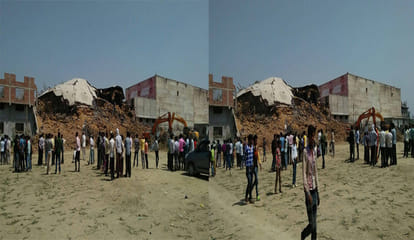 a cold storage building collapse at kanpur 