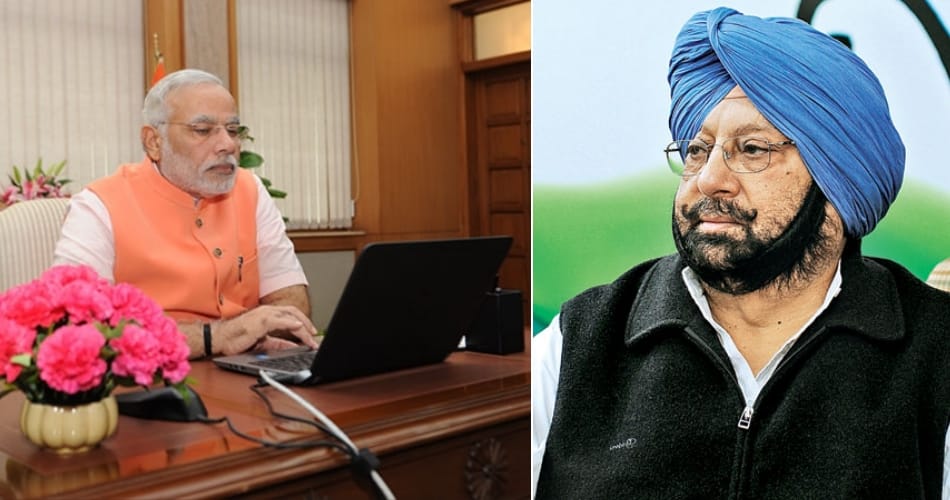 PM Narendra Modi speaks to Amarinder Singh to enquire about his health 