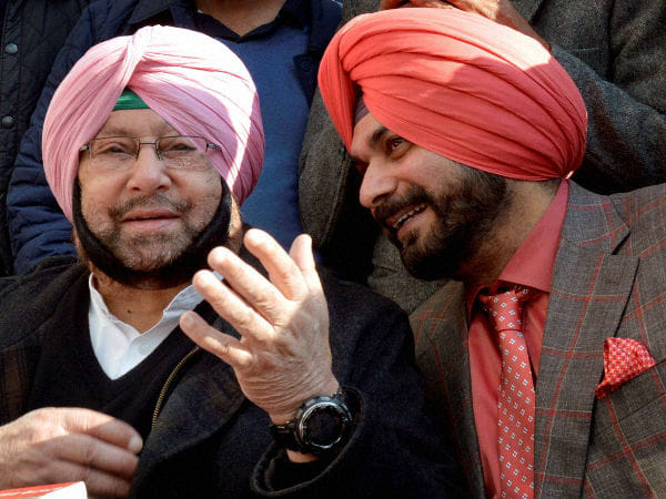amrinder singh becomes new chief minister of punjab, Amarinder Singh‬, ‪Navjot Singh Sidhu‬, ‪Punjab