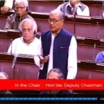 राज्यसभा में कांग्रेस सांसद दिग्विजय सिंह