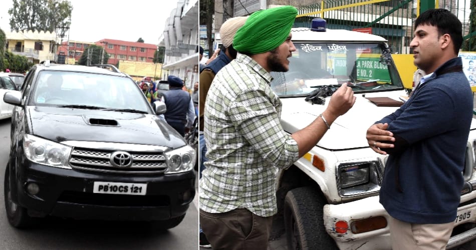 Simarjit Bains's son traffic chalan in ludhiana, punjab news